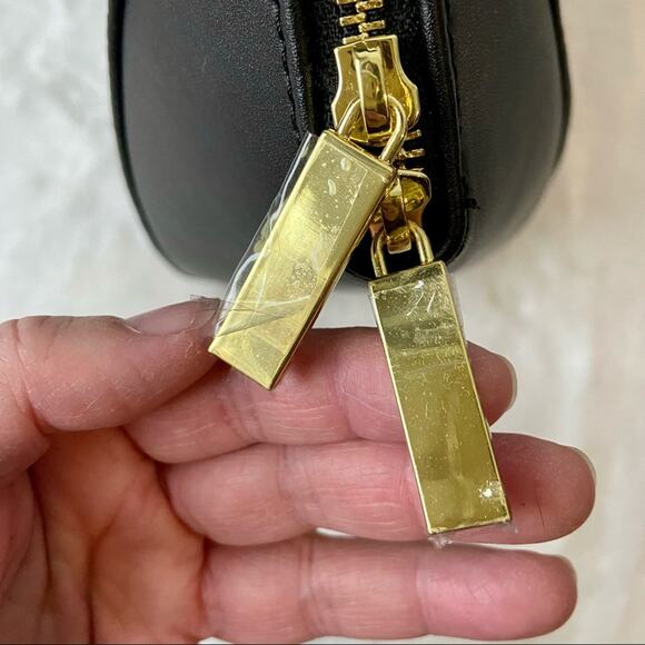 Joy & Iman Black Leather Satchel Purse - Picture 5 of 10